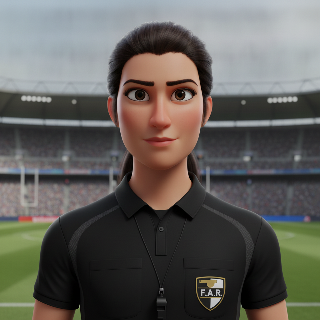 Portrait of referee Kirsty Dowle